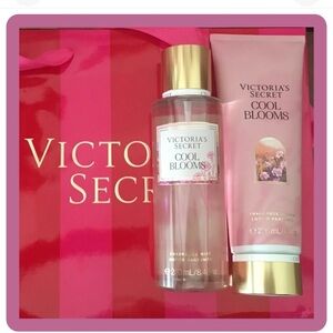 VICTORIA'S SECRET 2 PCS  SET COOL BLOOM FRAGRANCE  BODY CARE